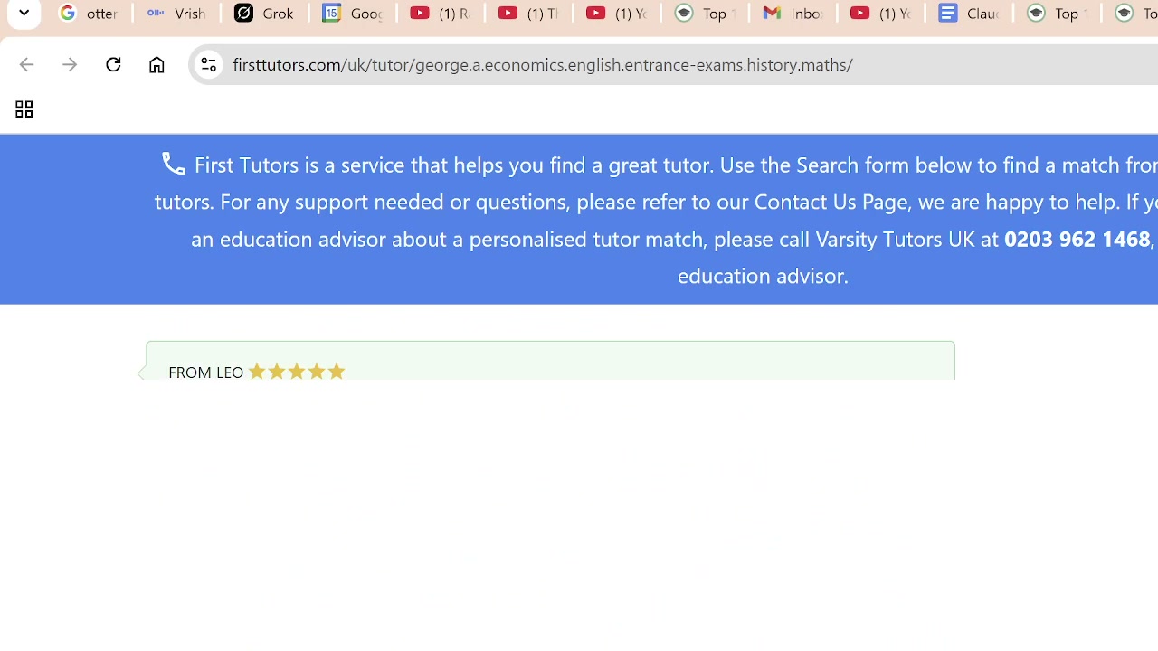 FirstTutors review screenshot 1 of 71