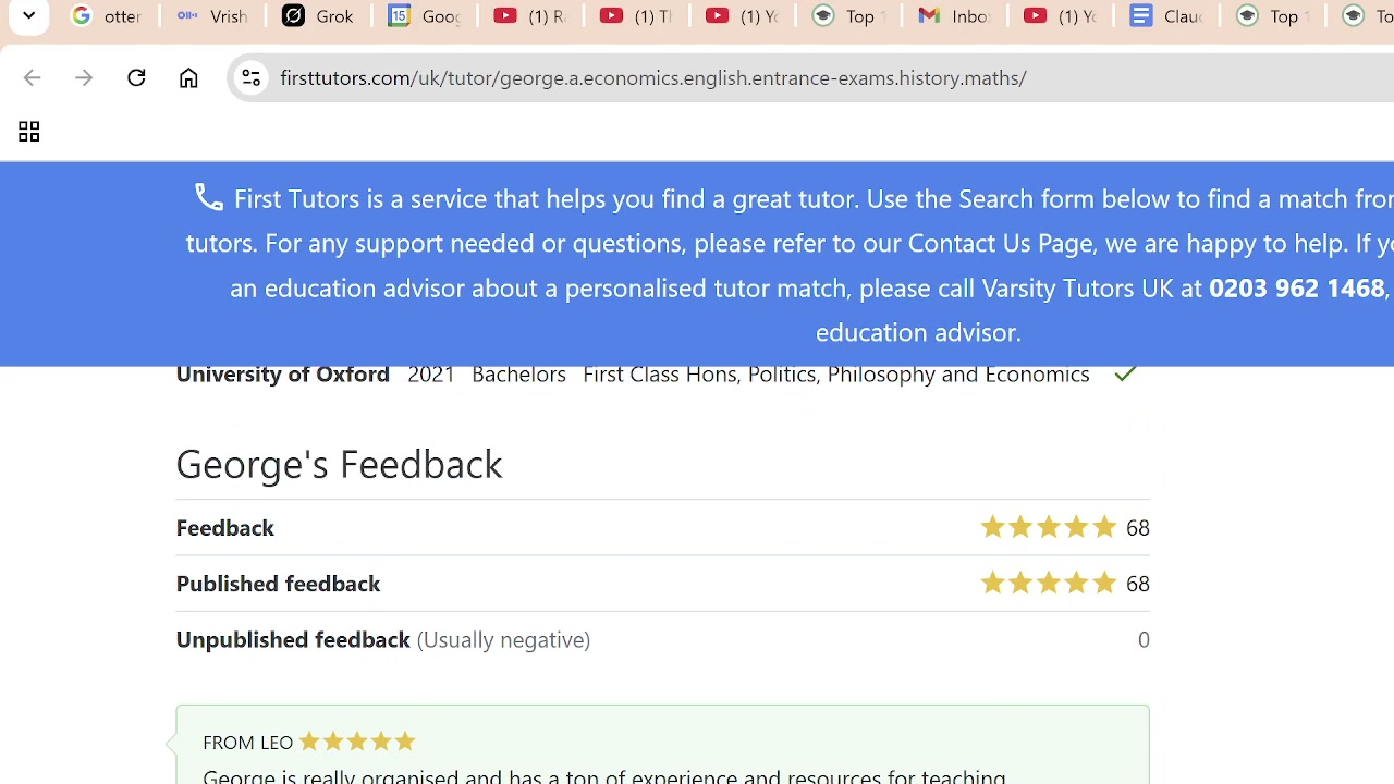 FirstTutors review screenshot 3 of 71